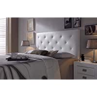 Cabezal tapizado Rombo 150X60 Blanco- Acolchado con Espuma- 8 cm de Grosor- Incluye herrajes para Colgar